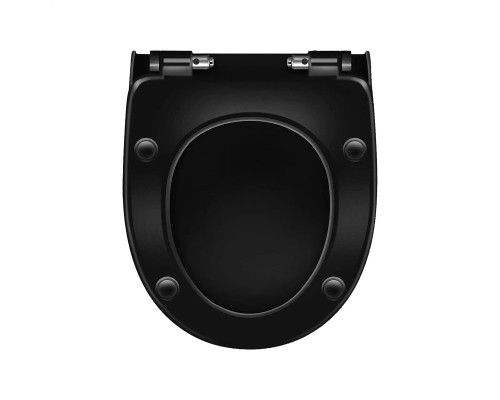 Сиденье для унитаза Berges Real slim SO Black 010403 Черное с Микролифтом