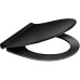 Сиденье для унитаза Berges Real slim SO Black 010403 Черное с Микролифтом