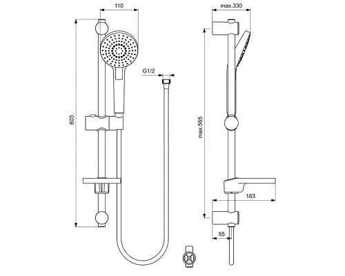 Комплект смесителей Ideal Standard Ceraflex BD001AA Хром