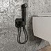 Встраиваемый смеситель IDDIS с гигиеническим душем матовый черный 004BLS0i08