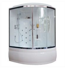 Душевой бокс Royal Bath ALP 150x100 с гидромассажем задние стенки Белые