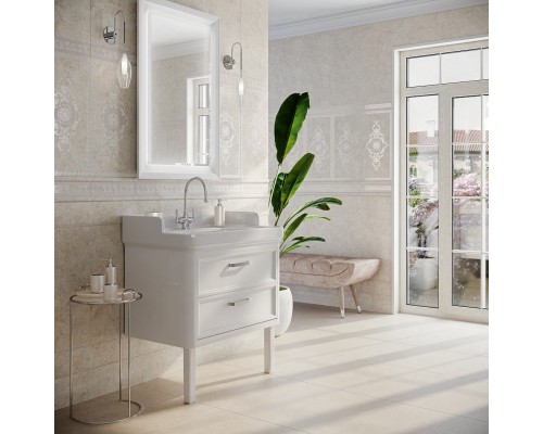 Зеркало Kerama Marazzi POMPEI 60, белое глянцевое