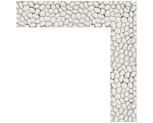 Зеркало Evoform Definite 151х71 BY 3322 в багетной раме - Чеканка белая 46 мм