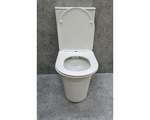 Унитаз компакт CeramaLux 1223A Белый глянцевый с бачком и сиденьем Микролифт