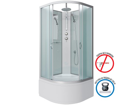 Душевая кабина Niagara Classic 80x80 NG-2307-14BKT без гидромассажа