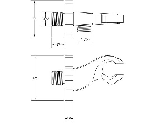 Держатель ручного душа ZorG Antic AZR 5 BR Бронза