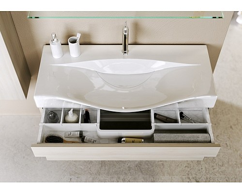 Бергамо Тумба под умывальник подвесная Ber0108W AQWELLA 5 Stars