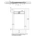 Душевой поддон из искусственного камня Aquanet Delight 140x90 Черный