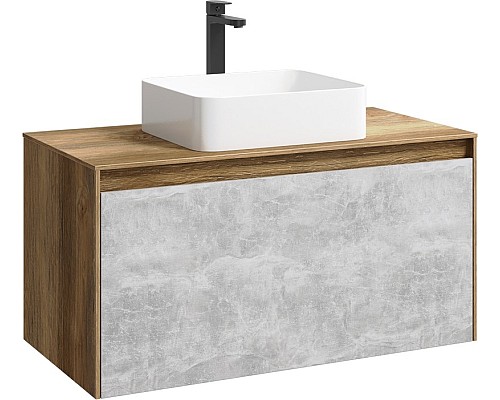 Корпус тумбы под раковину Aqwella 5 Stars Mobi 100 MOB0110DB подвесной Дуб балтийский
