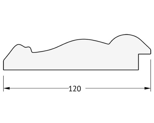 Зеркало Evoform Exclusive 120х72 BY 3456 с фацетом в багетной раме - Состаренное дерево с орнаментом 120 мм