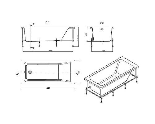 Акриловая ванна Roca Easy 150x70 ZRU9302904
