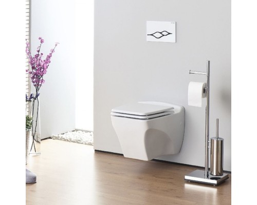 Клавиша смыва Creavit Ufo GP1001.02 Белая Черная