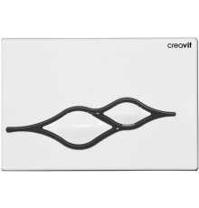 Клавиша смыва Creavit Ufo GP1001.02 Белая Черная