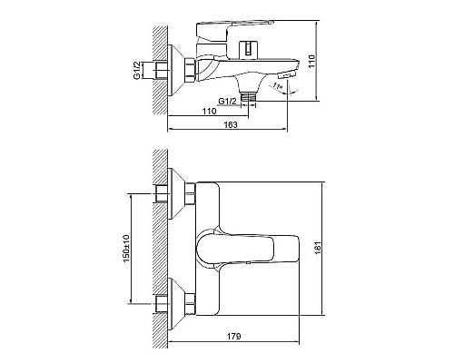 Смеситель для ванны Orange Sofi 2.0 M46-100cr Хром
