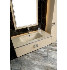 Столешница стекло 100см моноблок Капучино