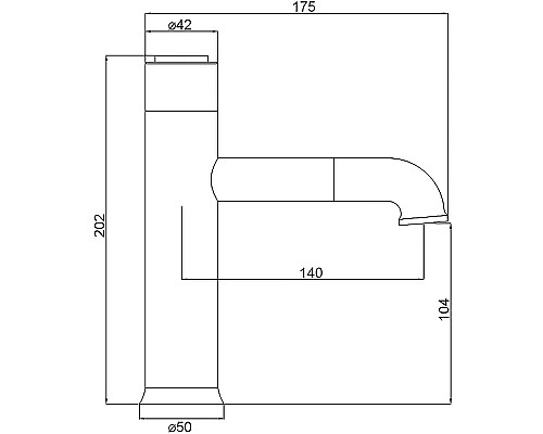 Смеситель для раковины Orange Pure M02-021cr Хром