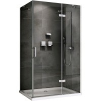 Душевой уголок Abber Zart 120х80 профиль Хром стекло прозрачное
