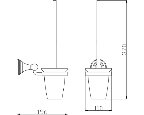 Ершик для унитаза Rav Slezak Morava MKA0500Z Золото