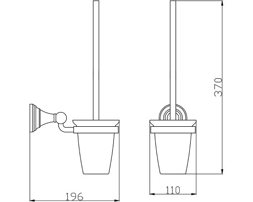 Ершик для унитаза Rav Slezak Morava MKA0500Z Золото