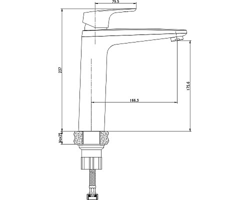 Смеситель Aquanet AF410-11C
