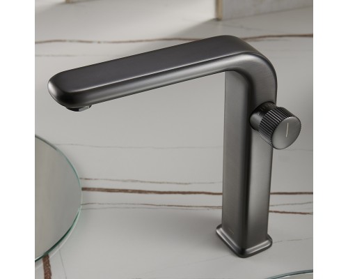 Смеситель для раковины Black&White Universe Gun Metal