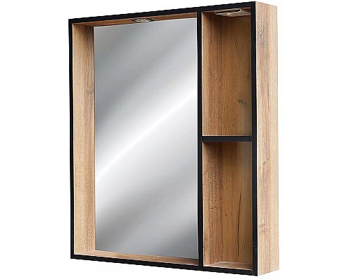 Зеркало Bellezza Бруно 70 4612211030491 с подсветкой Табакко