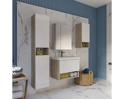 Подвесной шкаф Dreja Perfecto 35 99.0815 Дуб эврика Белый