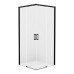 Душевое ограждение NEW TRENDY PRIME BLACK 70x80x200 (черный)