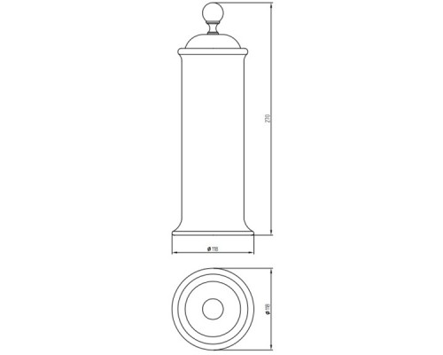 Контейнер для хранения Migliore Provance 17662 Хром Белый