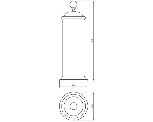 Контейнер для хранения Migliore Provance 17662 Хром Белый