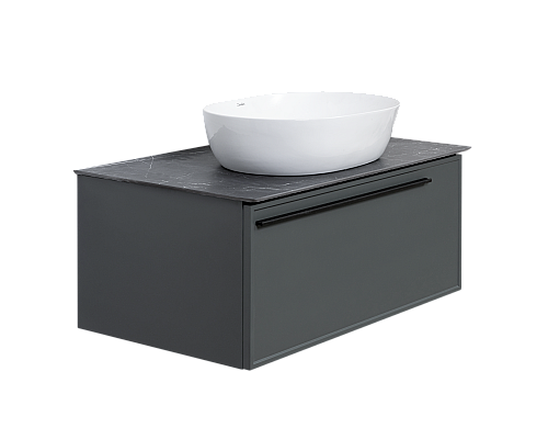Тумба под раковину La Fenice Elba Grigio серая 80