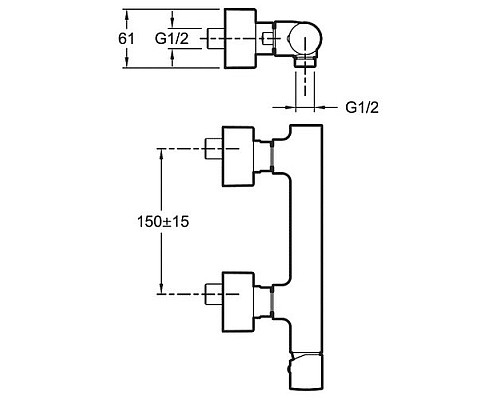 Смеситель для душа Jacob Delafon E8962-BN