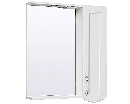 Зеркало со шкафом Runo Неаполь 65 R 00-00001030 с подсветкой Белое