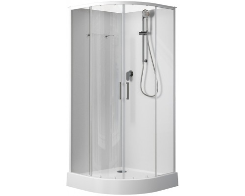 Душевая кабина Aquanet Passion EVO R White 100х100 281965 без гидромассажа