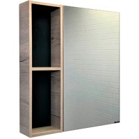 Зеркальный шкаф Comforty Порто 75 Дуб дымчатый