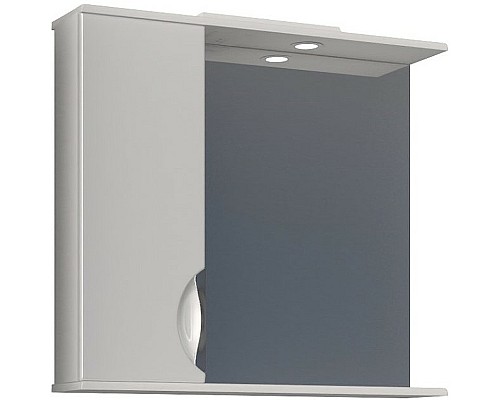 Зеркало со шкафом Vigo Callao 80 L z.CAL.80.L.El с подсветкой Белое с электровыключателем