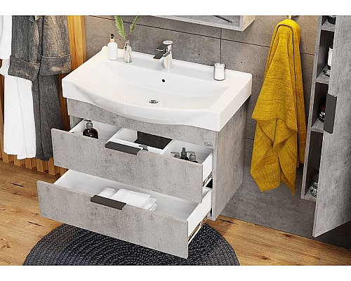 Тумба под раковину Onika Девис 80.13 108048 подвесная Бетон чикаго