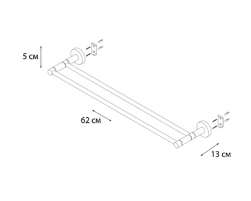 Полотенцедержатель FIXSEN Modern трубчатый FX-51502