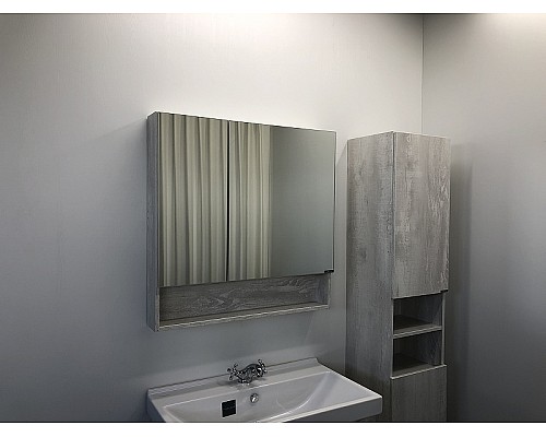 Зеркальный шкаф Comforty Никосия 80 00004138838 Дуб белый