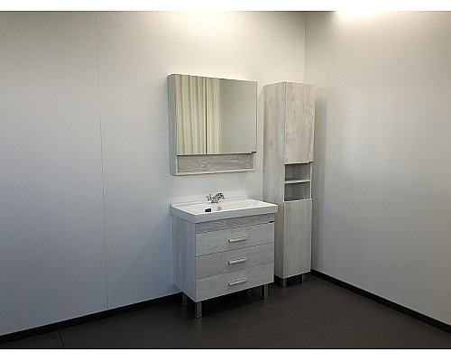 Зеркальный шкаф Comforty Никосия 80 00004138838 Дуб белый