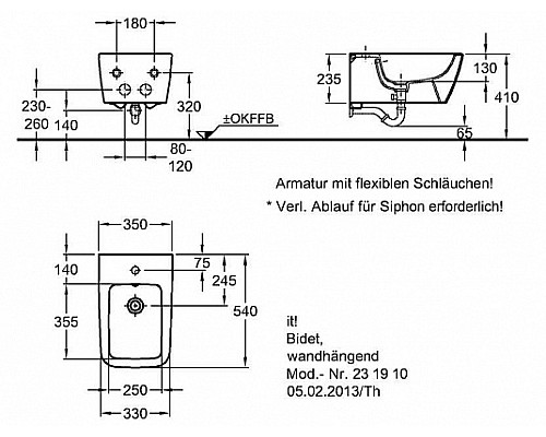 Биде подвесное Geberit Icon Square 35 см
