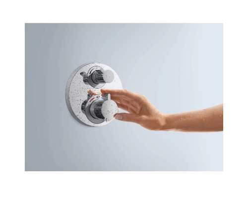 Смеситель для душа Hansgrohe Ecostat S с термостатом Шлифованная бронза