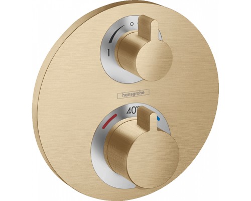Смеситель для душа Hansgrohe Ecostat S с термостатом Шлифованная бронза
