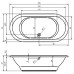 Овальная ванна Riho Seth 180x86 BB2200500000000