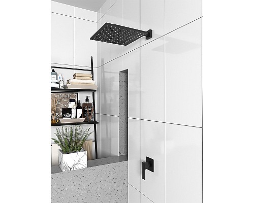 Верхний душ Paini 50PZ759QQ25 Черный матовый