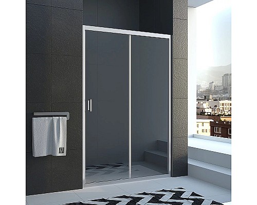 Душевая дверь Veconi Vianno VN-46 130 VN46-130-01-C5 профиль Хром стекло прозрачное