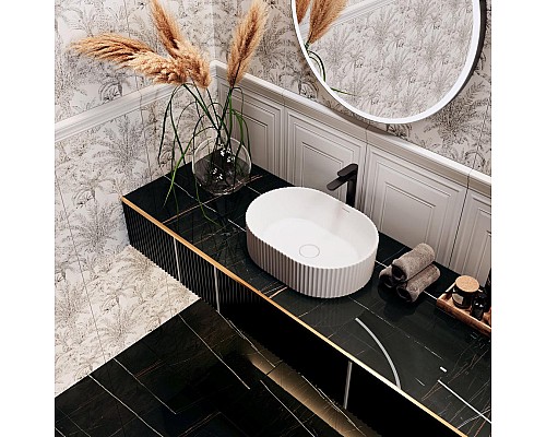 Раковина Kerama Marazzi ARTBASIN Vento накладная 50, белая матовая Раковина Kerama Marazzi ARTBASIN Vento накладная 50, белая матовая