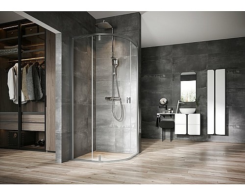 Душевой уголок Ravak Nexty NSKK3-100 100x100 3O6AAU00Z1 профиль Сатин стекло Transparent