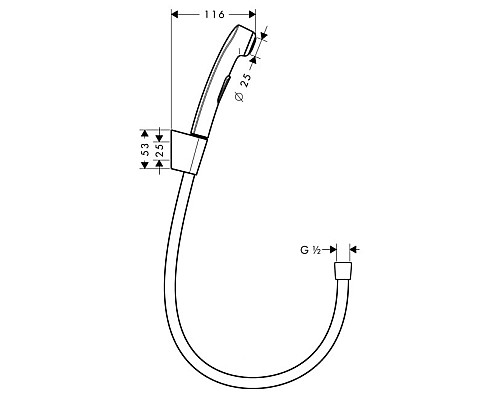 Гигиенический душ Hansgrohe 32129000