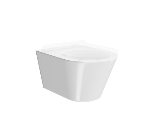 Унитаз Kerama Marazzi PLAZA Modern подвесной безободковый, белый глянцевый